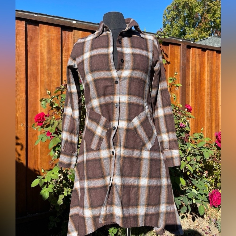 Flannel Shirt Dress